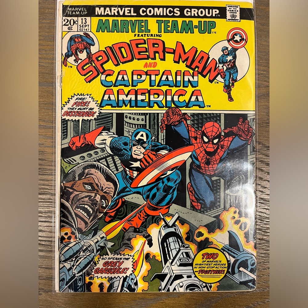 Marvel Team-Up Spider-Man and Captain America star in "The Granite Sky!"